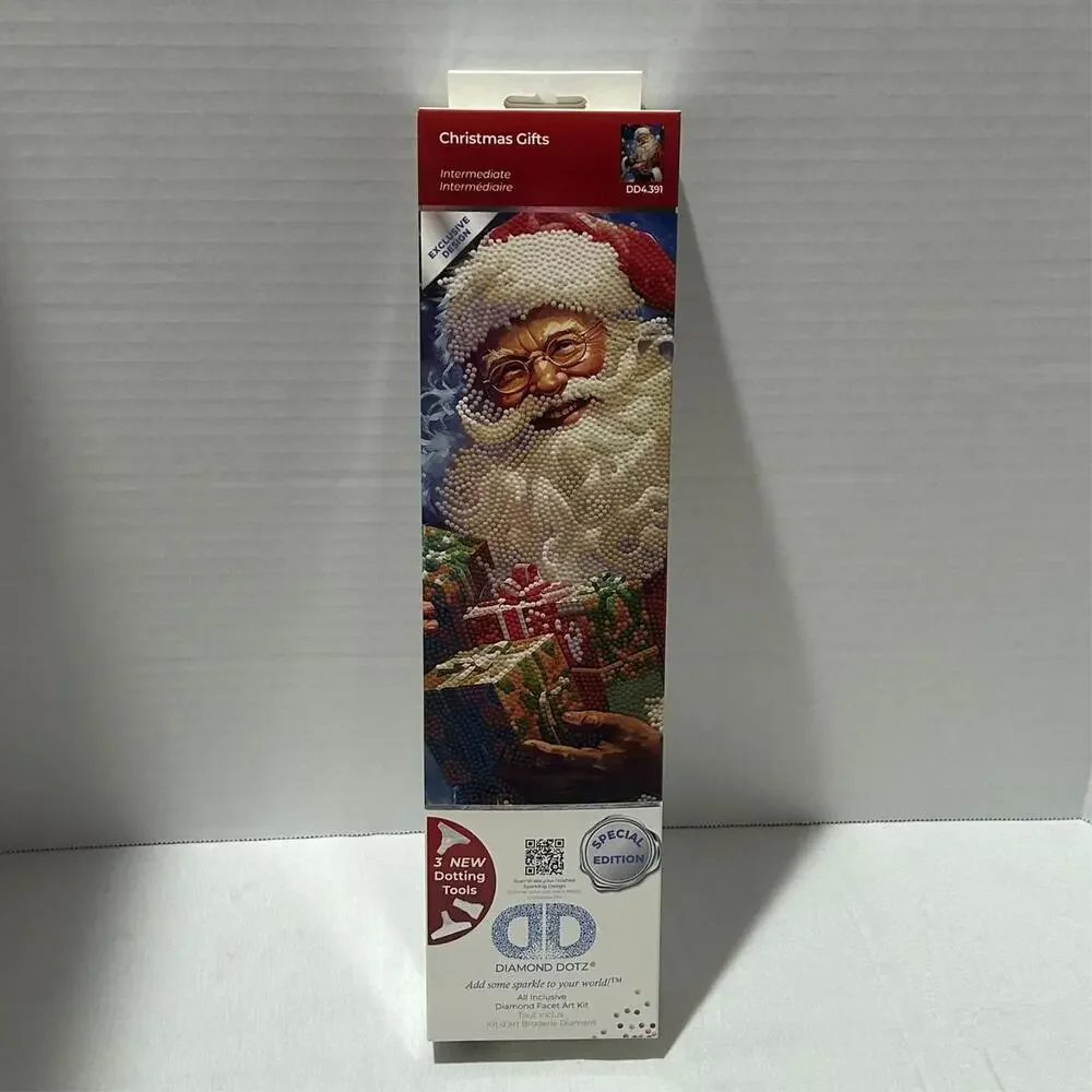Diamond Dotz "Christmas Gifts" Santa Intermediate DD4391 Special Edition 13x18" - Picture 10 of 11